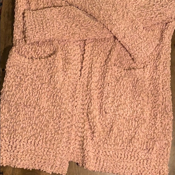 Tan/Light Pink Listicle Cardigan - Picture 4 of 5